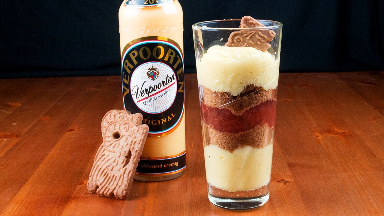 Eierlikör-Spekulatius-Schichtdessert mit VERPOORTEN ORIGINAL - Destille ...